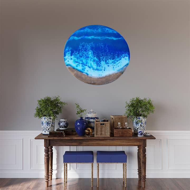 Homemade Hollydays Wholesale - Wholesale Wall Accent - Ocean Circle Art