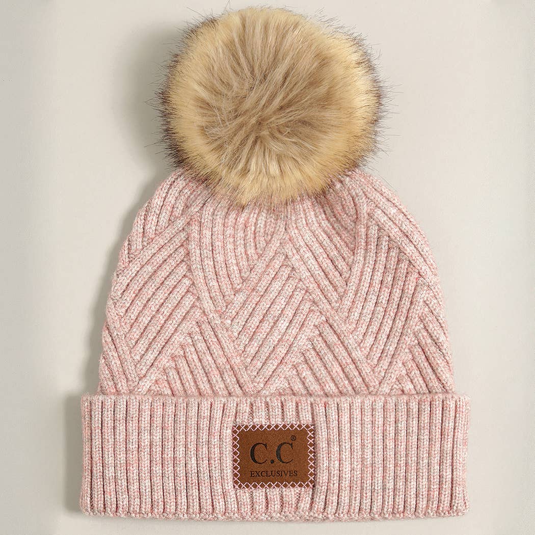 Fashion City – Engroshandel Beanie - Dame – Lyng manchet hue med pom-pom12