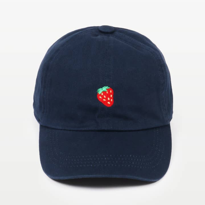 David And Young - Wholesale Baseball Cap - Women's - Strawberry Embroidery Cotton Baseball Cap
