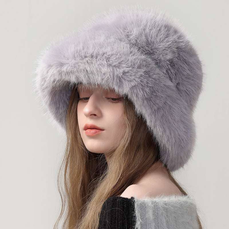 Crave by FW - Wholesale Bucket Hat - Women's - Faux Fur Bucket Hat6