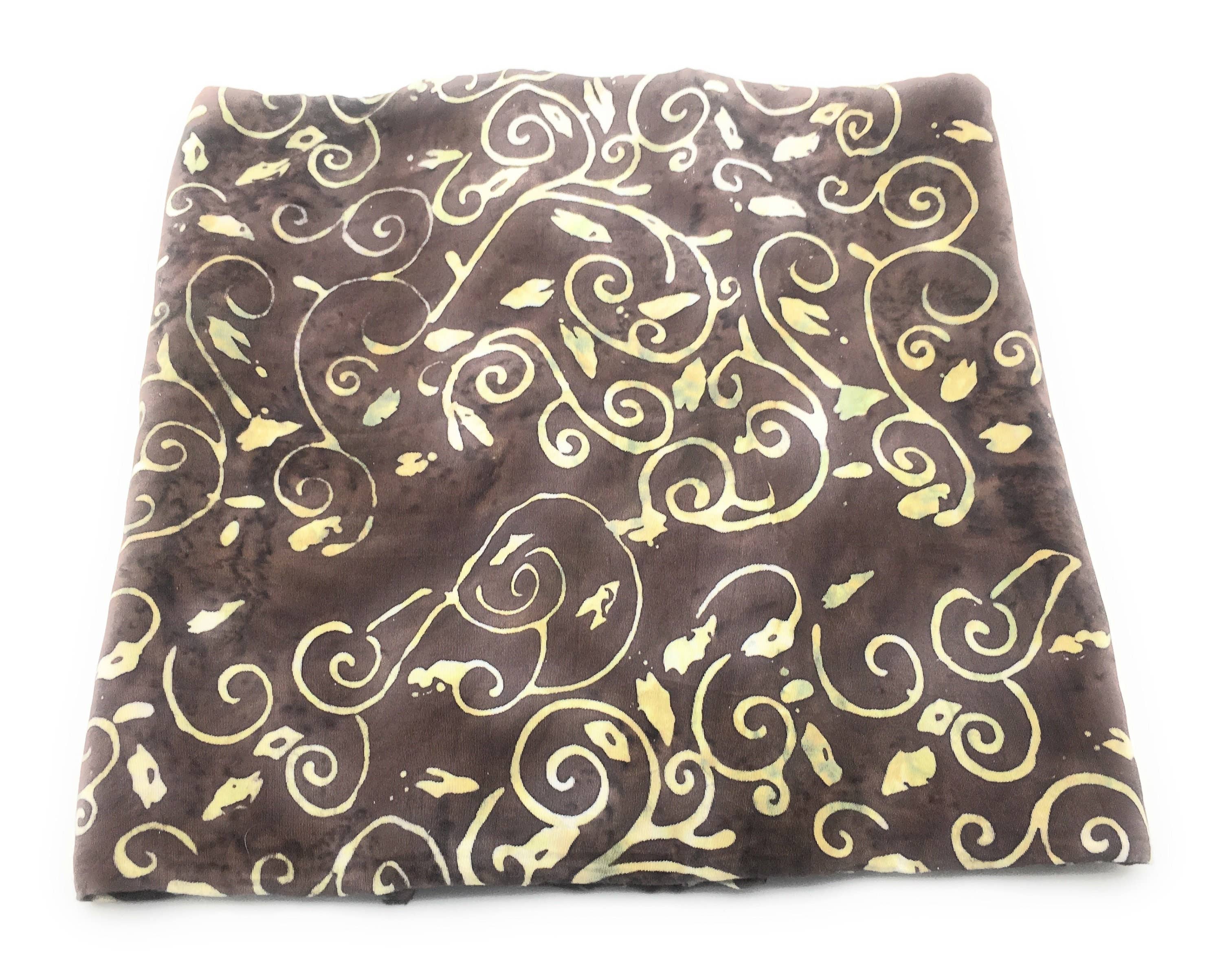 JDLUV - Wholesale Scarf - Women's - New Just Arrived...handmade Sarong Bali Sea  and or Floral Design  - Brown & Beige -  Limited Quantity on Hand. Art # 6-43
