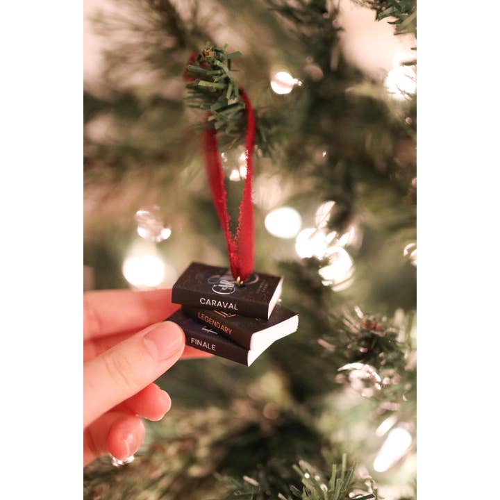 The Sticker Shop - Wholesale Ornament - Caraval Mini Book Stack Ornament1