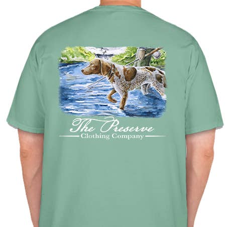 GSP Short Sleeve Comfort Color Pocket Tshirt for wholesale by The Preserve Clothing Co