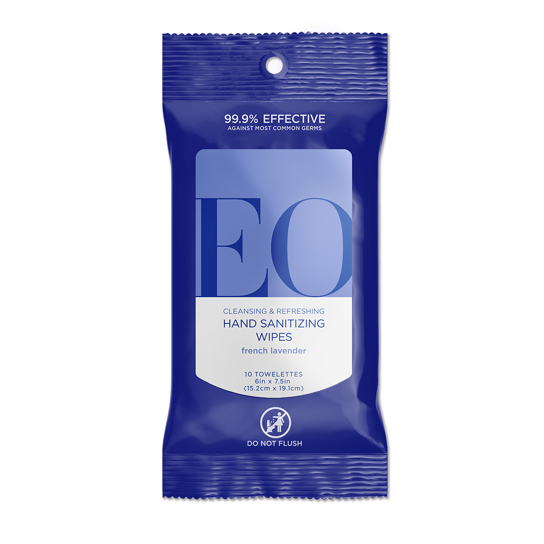 Order Through EO+Everyone store - Wholesale Hand Sanitizer - French Lavender Resealable Hand Sanitizer Wipes1
