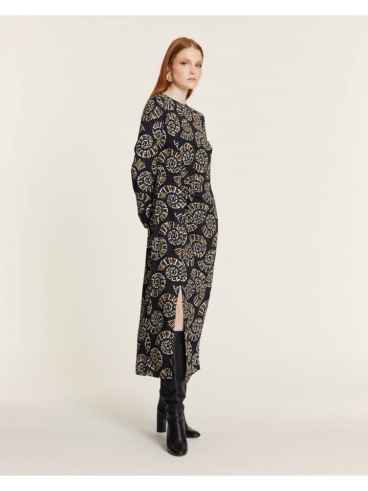 Pepaloves - Wholesale Dress - Women's - VESTIDO CARACOLAS RECTO CON FRUNCIDO1