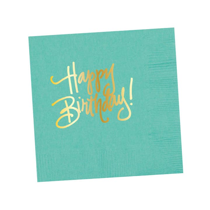 Natalie Chang - Wholesale Disposable Napkin - Happy Birthday! (16 colors) | Napkins11