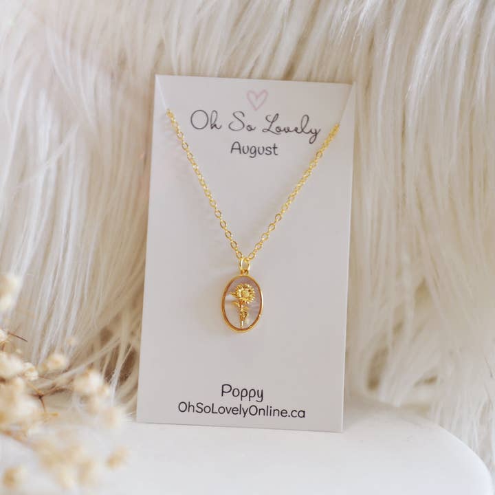 Oh So Lovely - Wholesale Pendant/Charm Necklace - Flora Birth Flower Necklace20