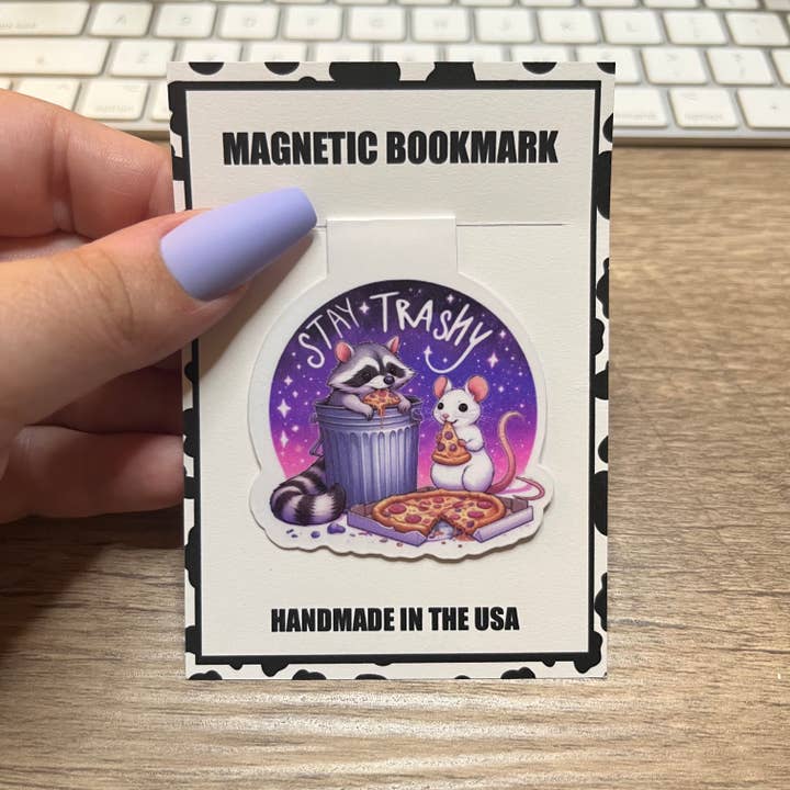 Magnetic Bookmark | Stay Trashy | Sarcasm Collection for wholesale by SimplyDani