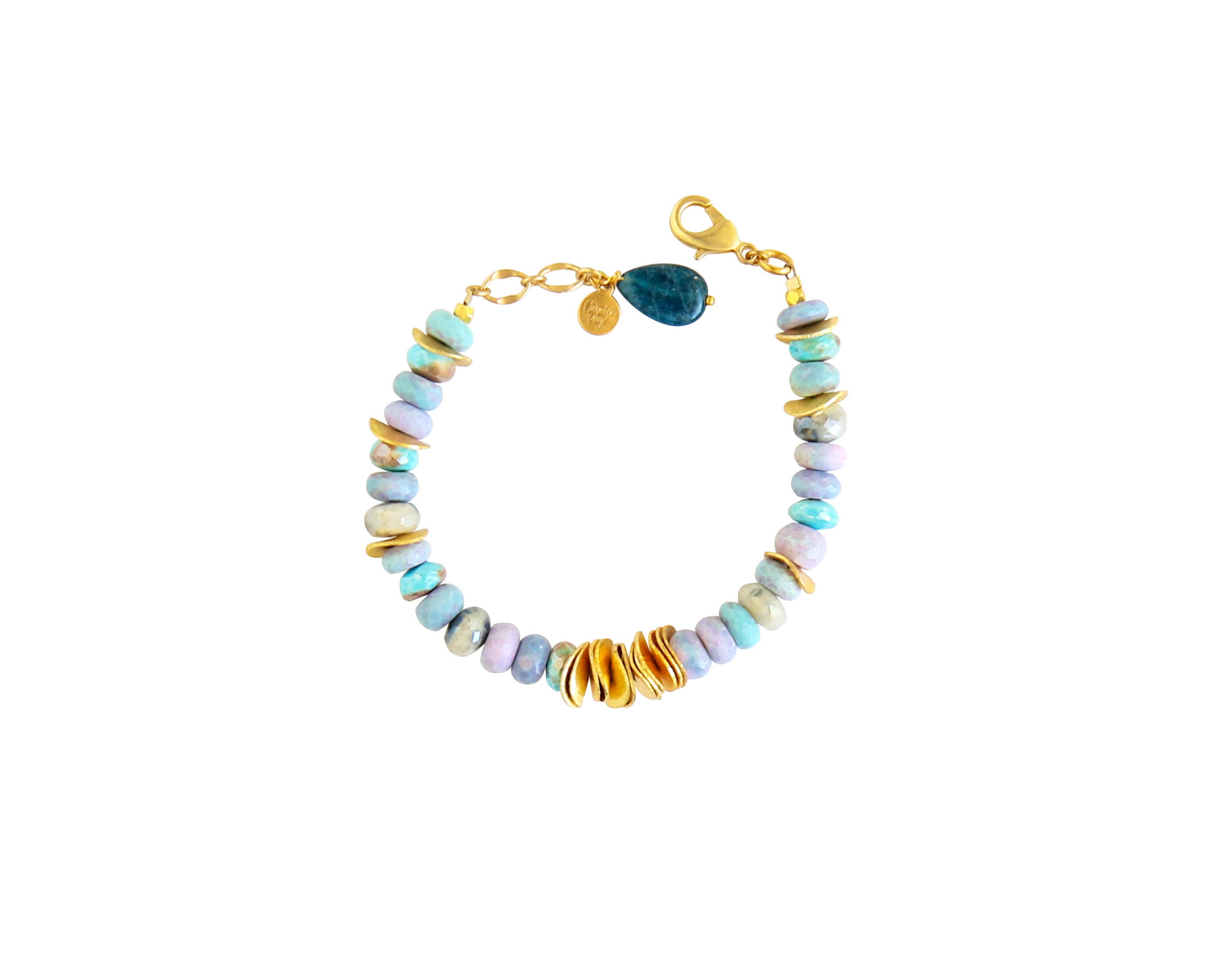 Catherine Page Jewelry - Wholesale Beaded Bracelet - Juno Gemstone Bracelet in Blue Agave0
