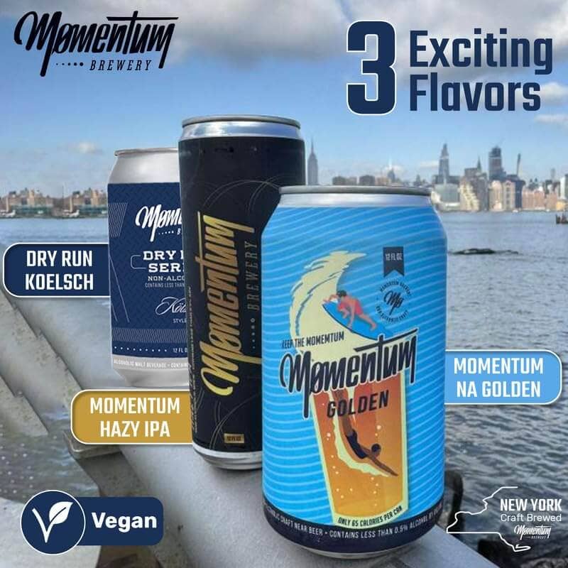 ProofNoMore - Wholesale Non-Alcoholic Beer - Momentum Brewery - Hazy IPA Non-Alcoholic Craft Beer - 12oz8