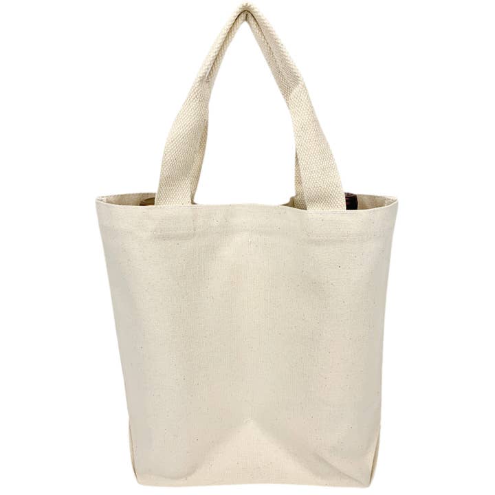 Natural Beige Two Bottle Wine Bag for wholesale on Faire