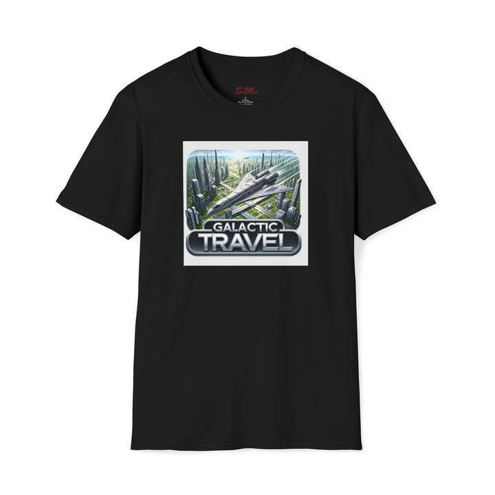 GALACTIC TRAVEL Unisex Softstyle T-Shirt for wholesale by StickMuze