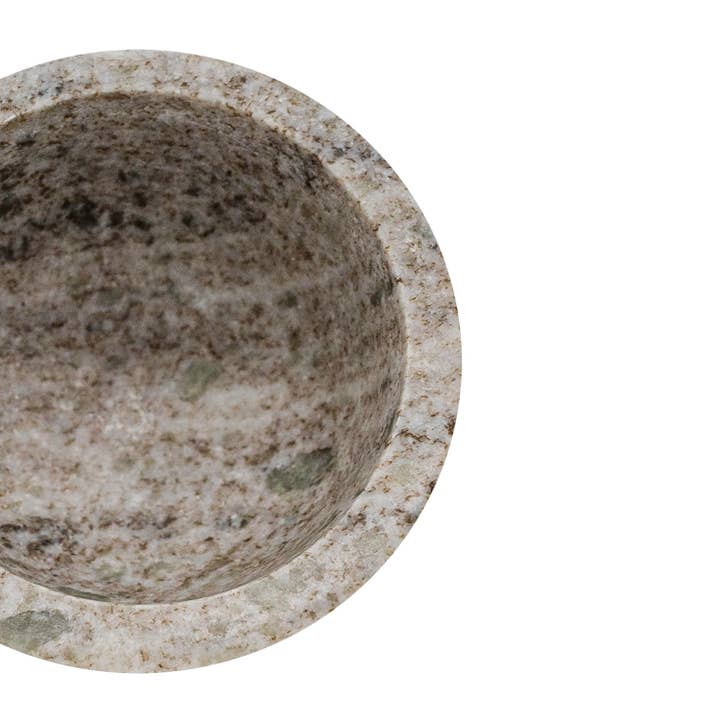 Foreside Home & Garden - Wholesale Mortar & Pestle - Soren Beige Marble Mortar And Pestle Set 23