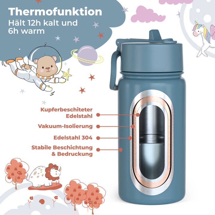 BEARFOOT - Wholesale Water Bottle - Thermo children's drinking bottle stainless steel - excavator3