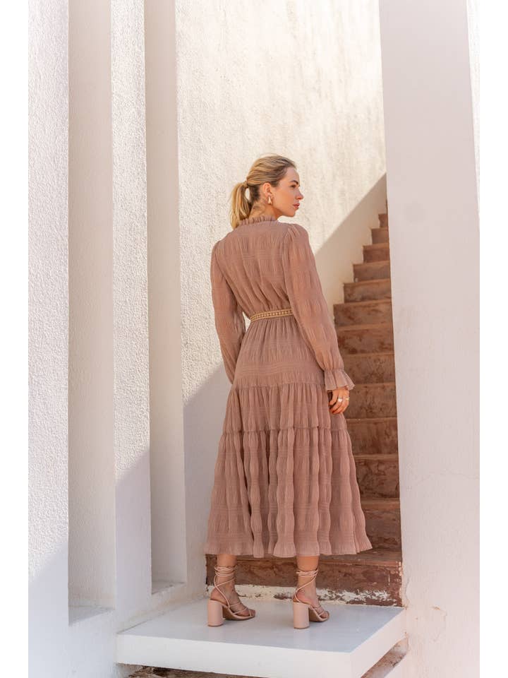 CHOKLATE PARIS (US DUTY-FREE) - Wholesale Gown - Women's - Simone Ruched Long Dress - 8103211