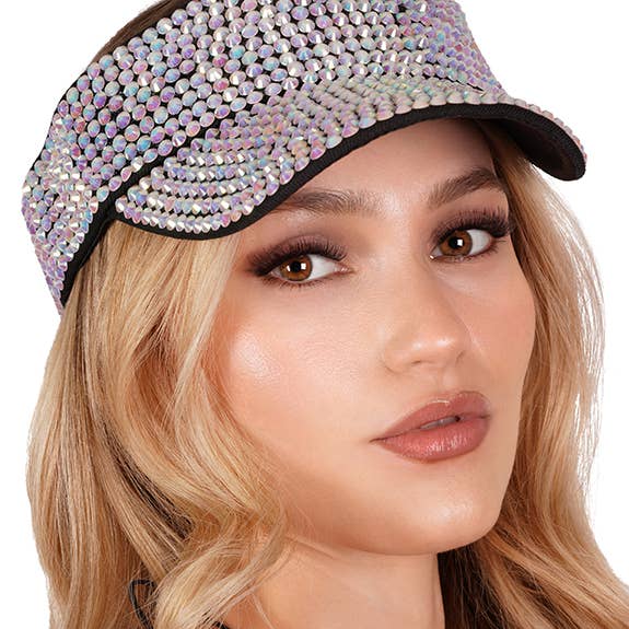 3846 - Rhinestone Visor for wholesale by Western Fashion