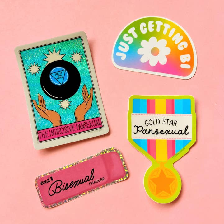 The Peach Fuzz - Wholesale Sticker - Just Getting Bi Sticker2