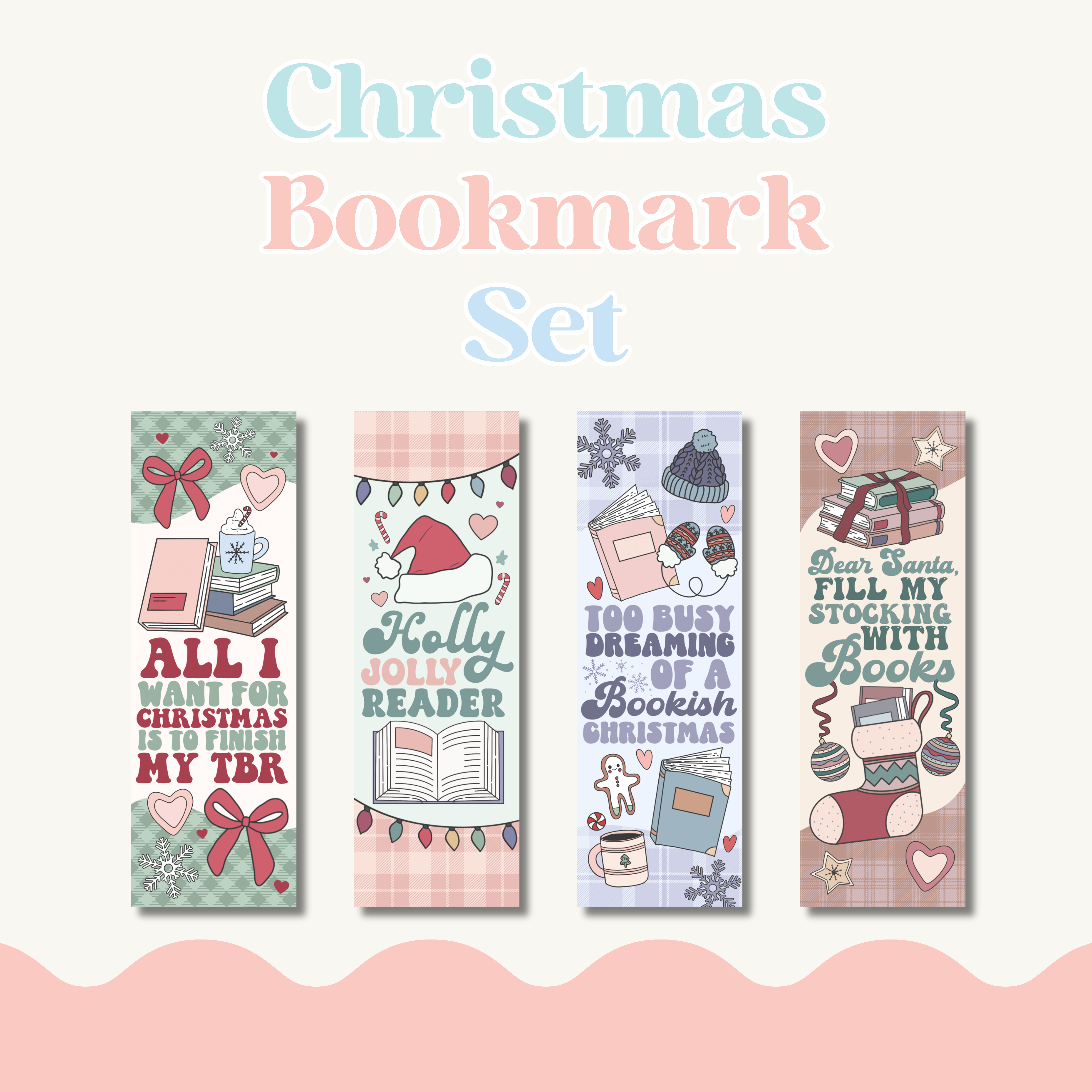 Sunshine & Lemons Co. - Wholesale Bookmark - Christmas Bookmark Set1