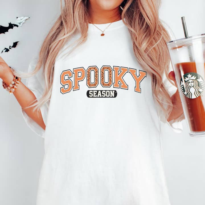 Spooky Season Fall Halloween T-Shirt for wholesale by Rags Revived