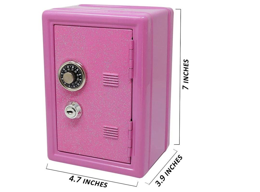Play N Party - Wholesale Money/Piggy Bank - Kids & Baby - Kids Glitter Safe Bank - Mini Locker with Glitter3