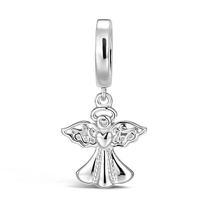 angel charm pendant silver for wholesale by CHAMOON Jewelry