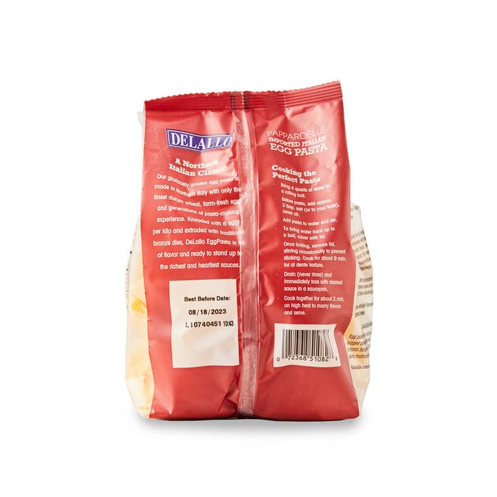 Delallo - Wholesale Pasta - Egg Pappardelle Pasta 8.8oz
