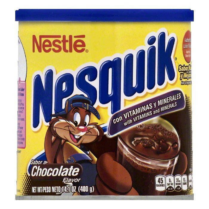 KeHE Distributors, LLC - Wholesale Powdered Health Drink - Nesquik Chocolate Flavor Powder Drink Mix, 14.1 OZ (Pack of