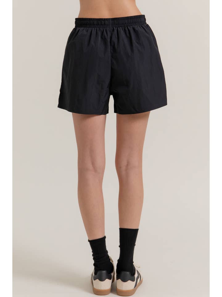 Active Basic | Active USA - Wholesale Athletic Shorts - Women's - Anorak Fabric Side Slit Workout Shorts21