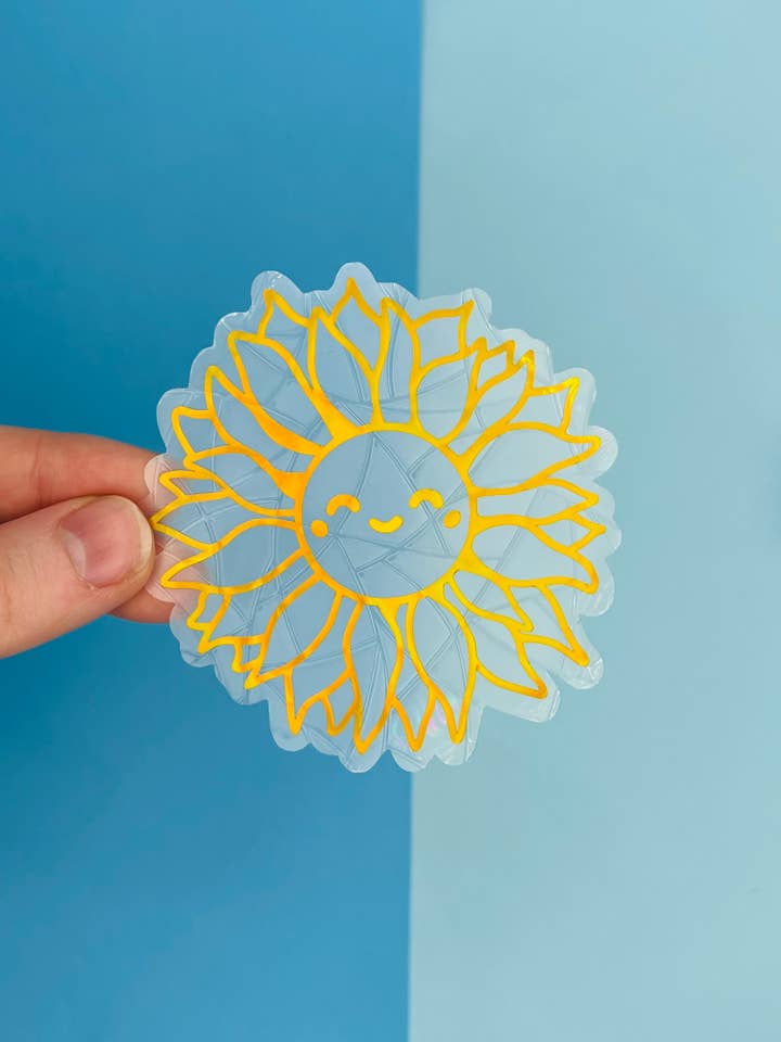 Mini Sunflower Suncatcher for wholesale by Poppodopolis