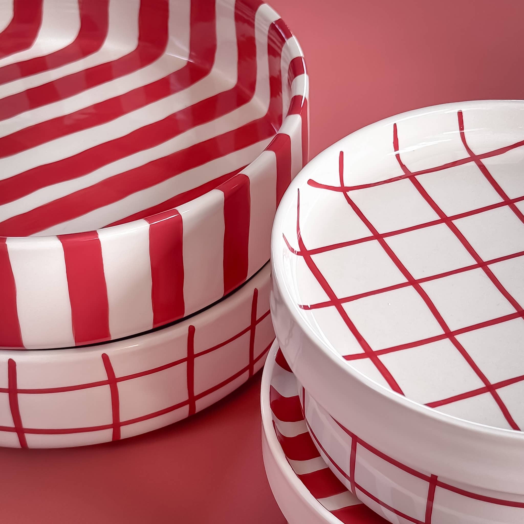 Magazin Minori - Wholesale Bowl - Bowl Grid - tramonto red3