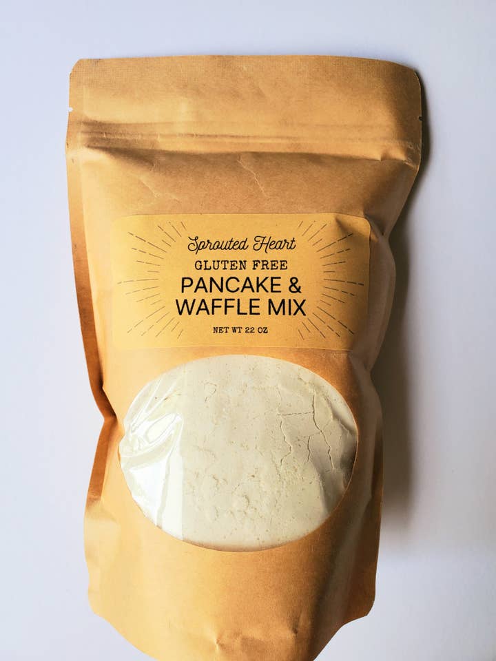 Gluten Free Pancake & Waffle Mix for wholesale by Sprouted Heart