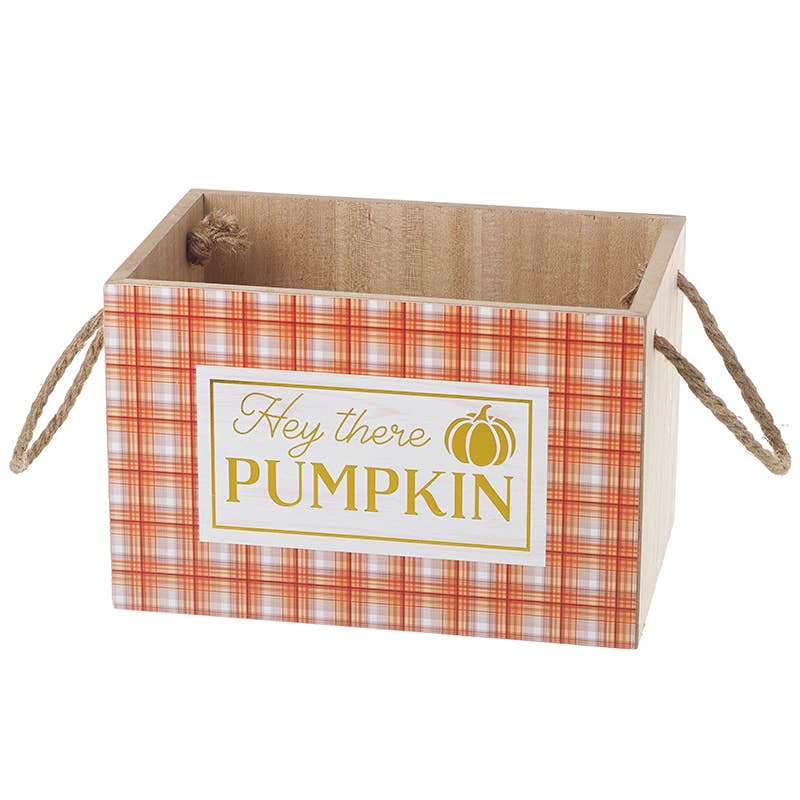 Heaven Sends – wholesale Decorative box – HEY THERE PUMPKIN WOODEN BOX0
