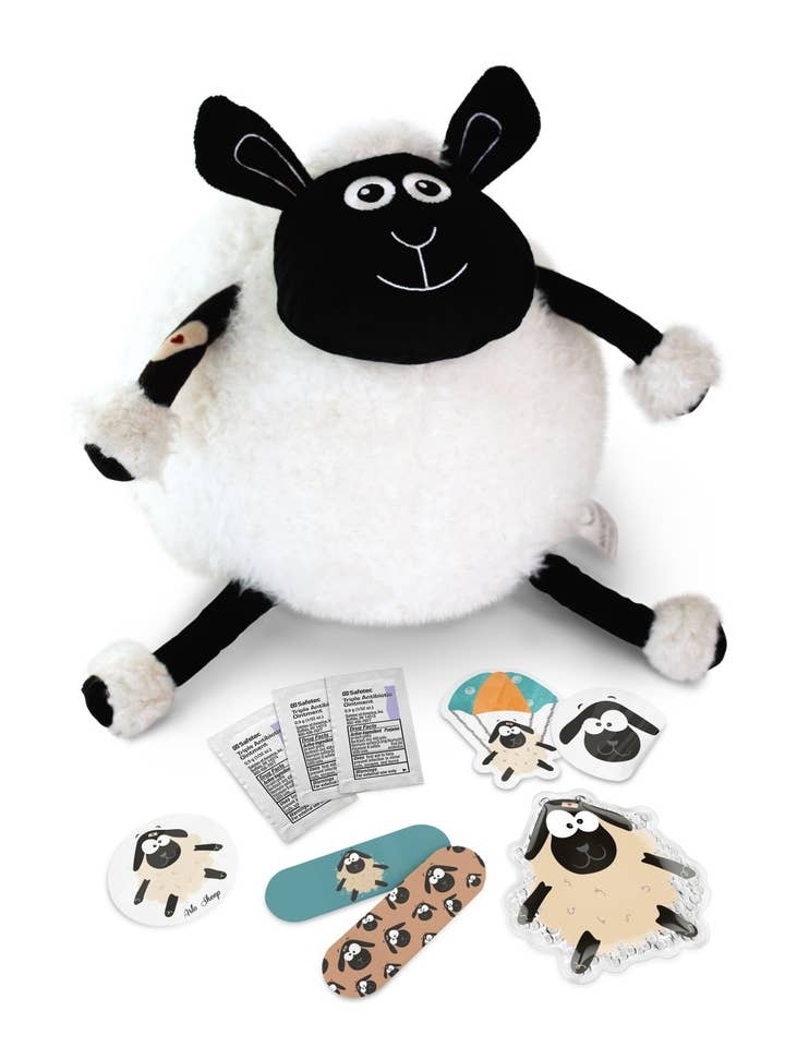 BOO BOO BALL Huggable First-Aid Kit ARLO SHEEP for wholesale by Boo Boo Ball USA