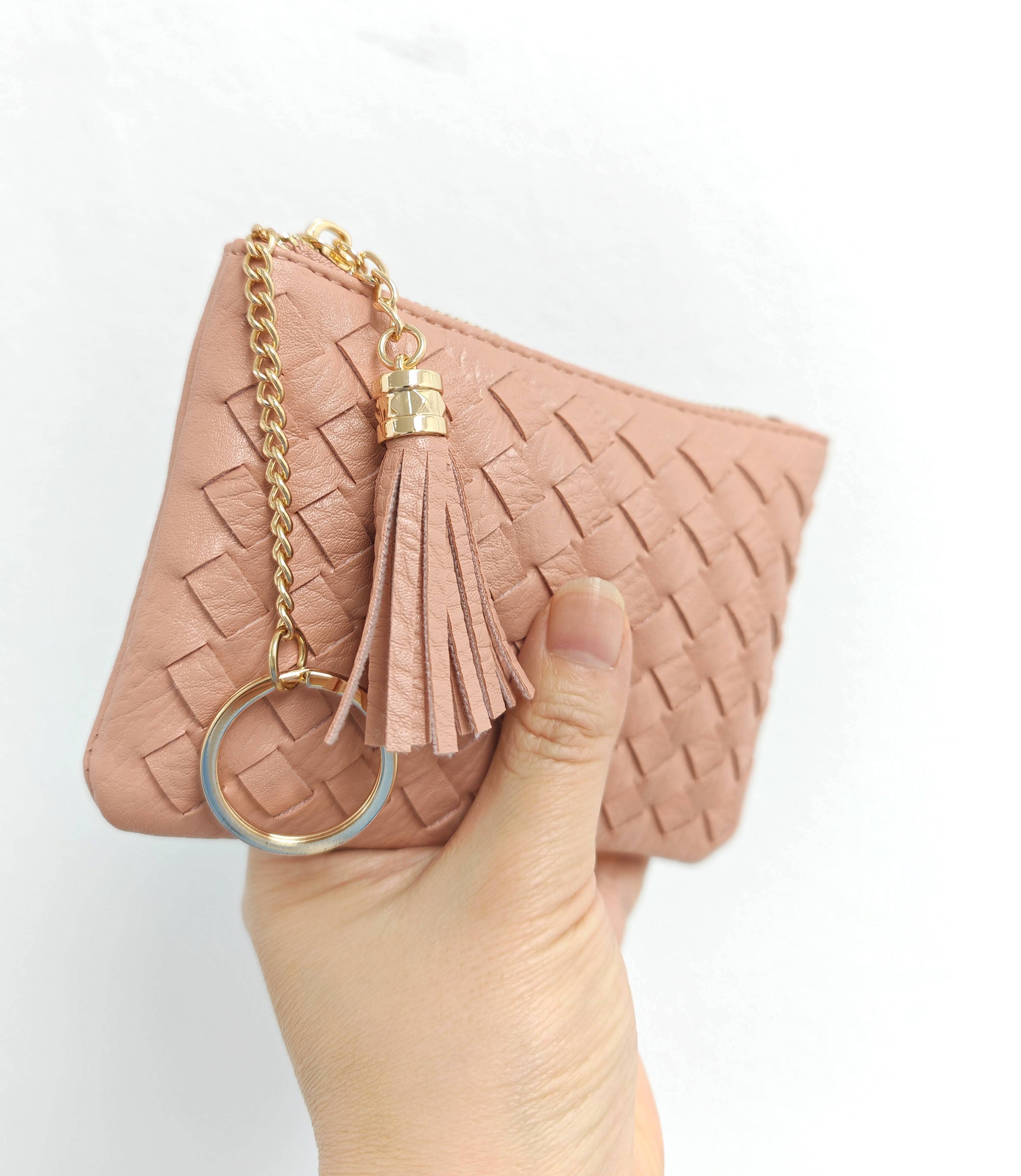 Superbia – Engroshandel Møntpung - Dame – Blød håndlavet vævet kvast nøglering lynlås kortholder mønt25