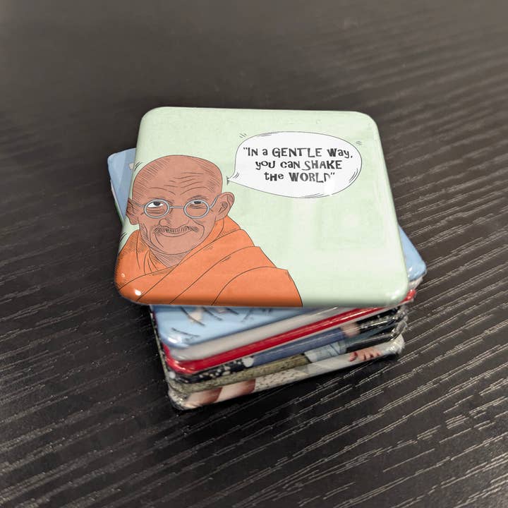 PhiloPerse - Wholesale Magnet - Gandhi Fridge Magnet5