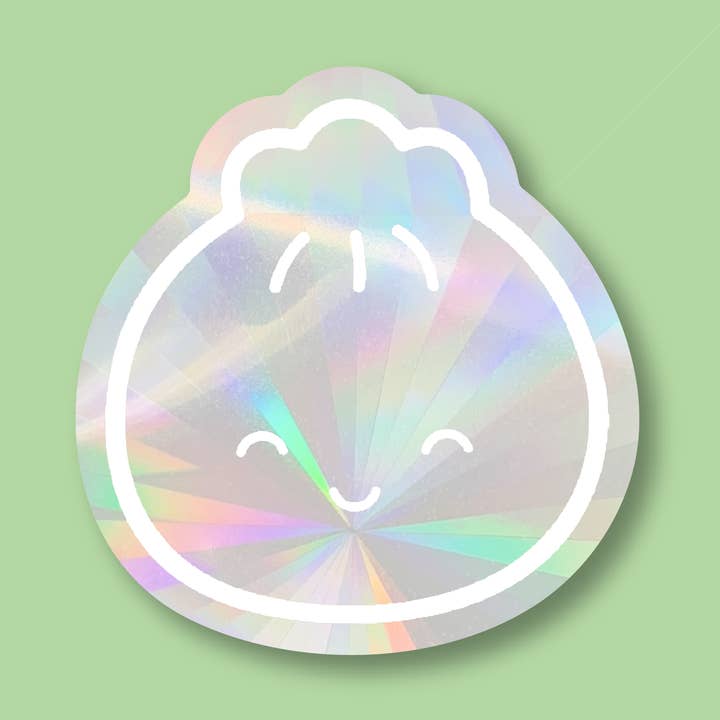 Dumpling Suncatcher Window Sticker for wholesale by Pineberry Paper