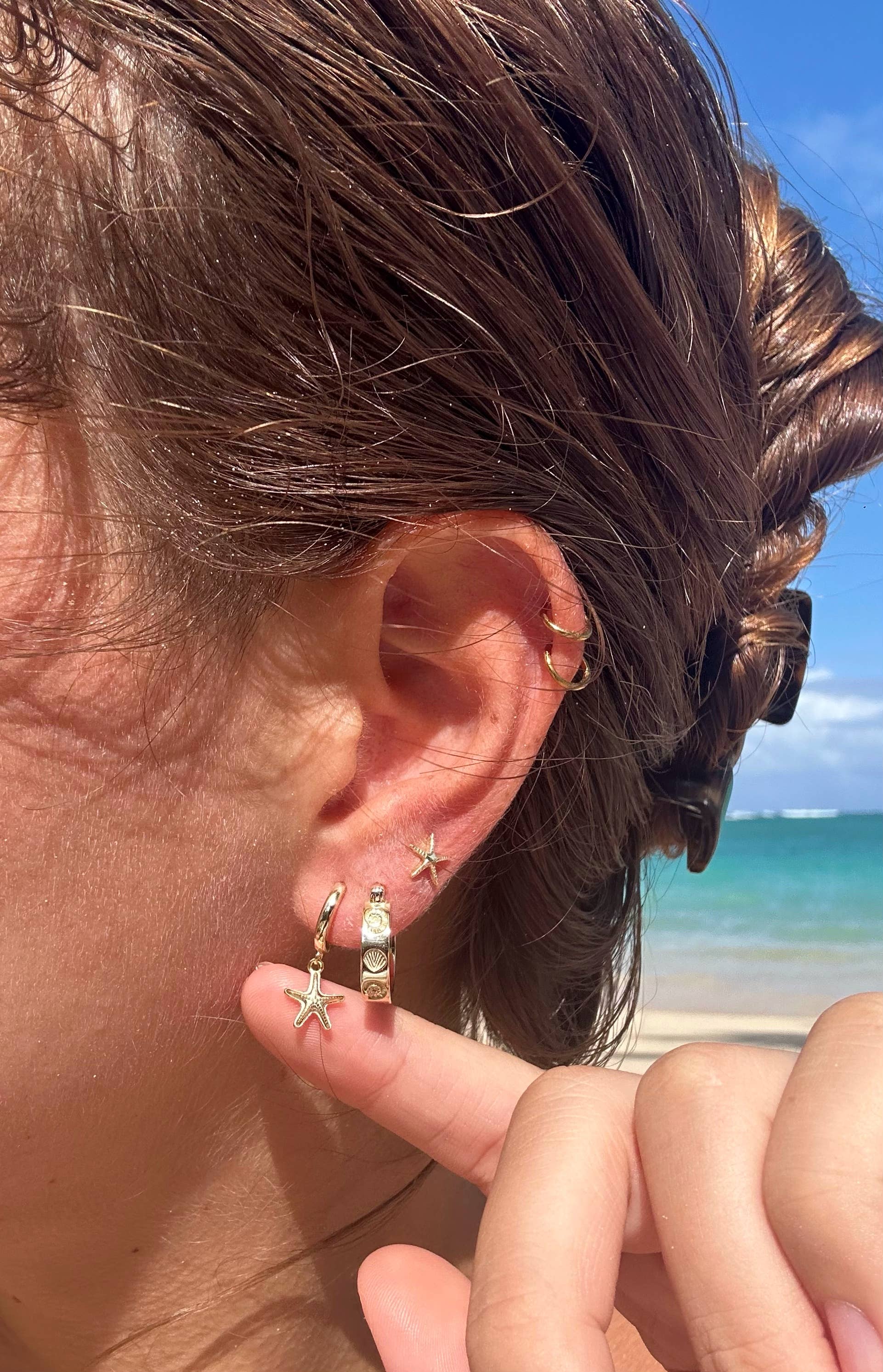 The Salty Gem - Vendita all'ingrosso Orecchini a cerchietto - Mar Hoops1