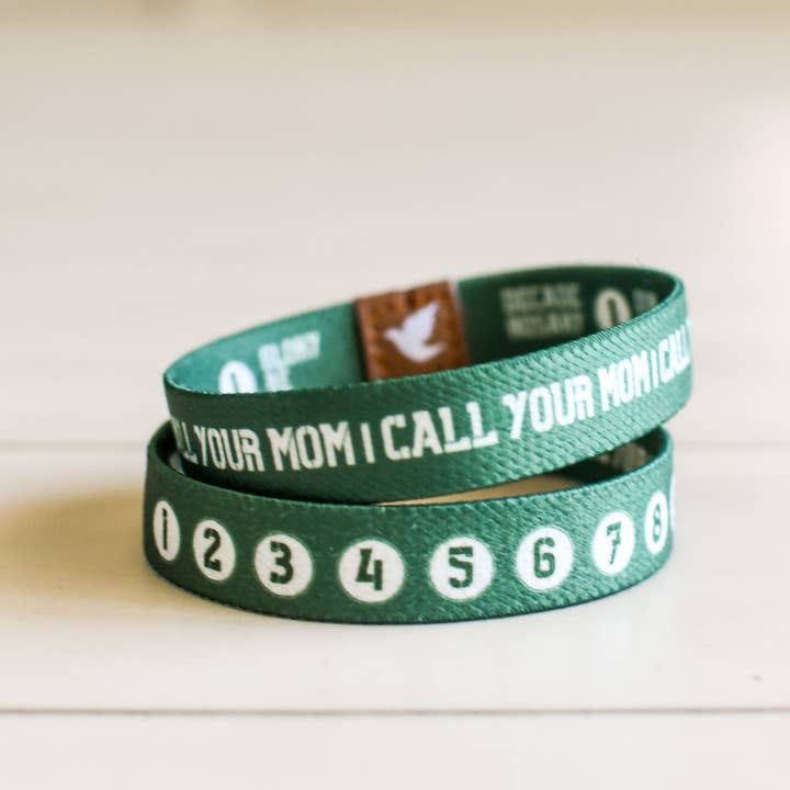 Pink Salt Riot - Wholesale Woven/Braided Bracelet - Call Your Mom Mens Rosary Bracelet1