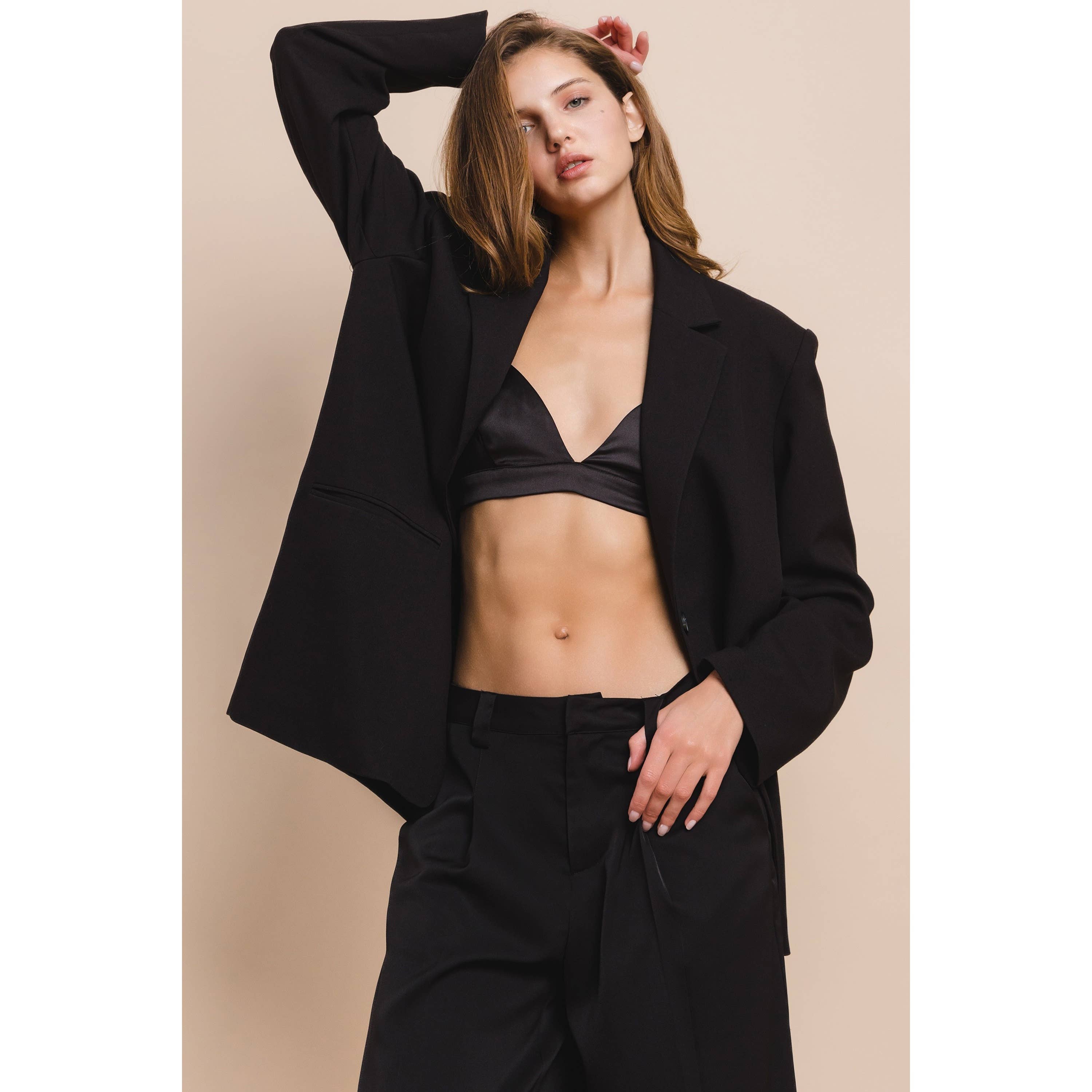 Honey Mango - Wholesale Jacket - Women's - Relaxed fit blazer1