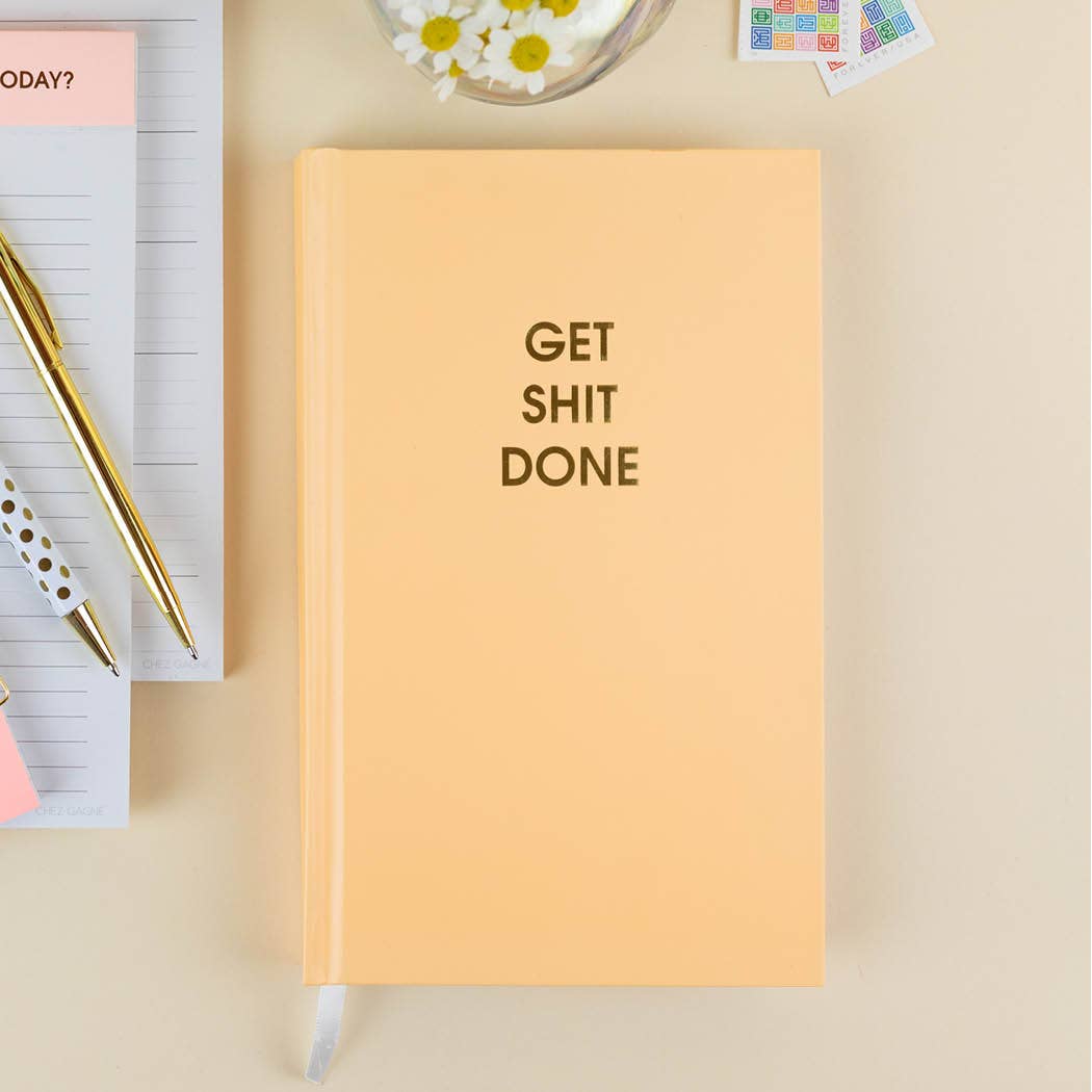 Chez Gagné - Wholesale Journal/Diary - Get Shit Done - Hardcover Daily Journal - Mimosa Orange7