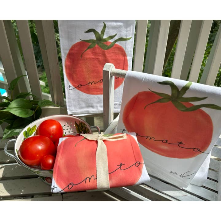 Bebe Blu Designs, LLC - Wholesale Tea Towel - Tomato Tea Towel, Cooks Gift, Gardeners Gift, Kitchen Staple5