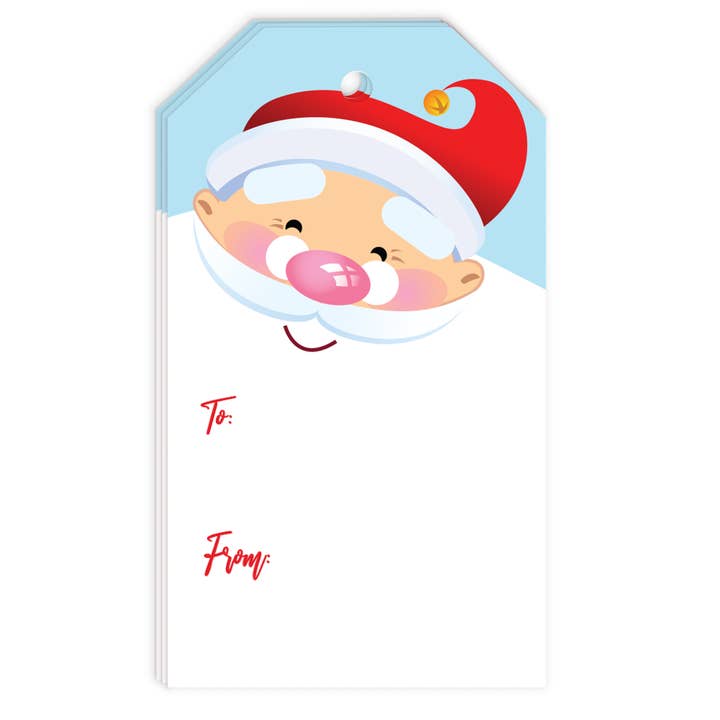 Julklappsetiketter Santa för wholesale av So Sweet Party Shop, LLC