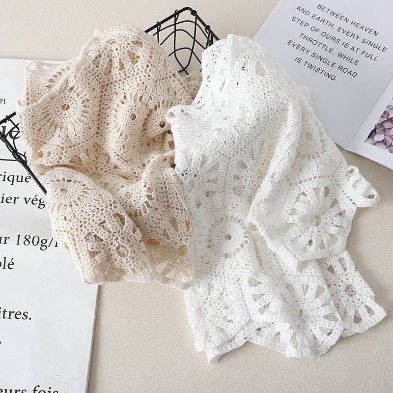 Funkyrel® Atzbranding Limited - Wholesale Cardigan - Women's - Crosa - Crochet Hollow Out Cardigan for Women3