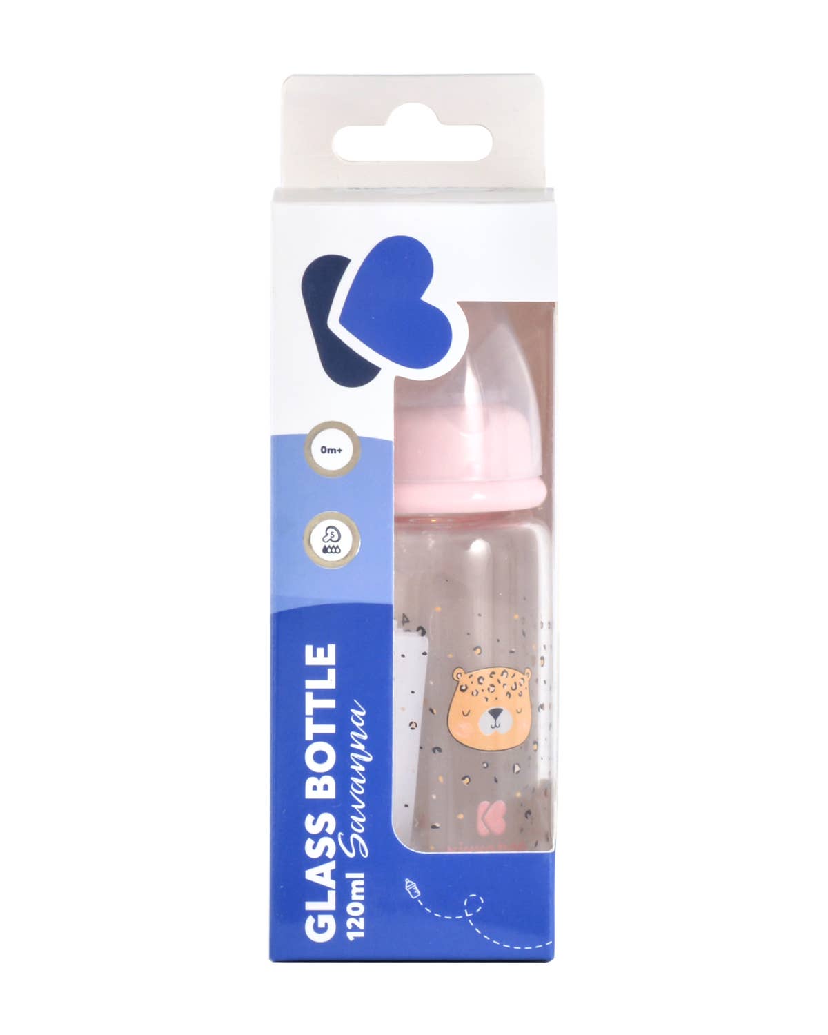 Kika Group Ltd. – wholesale Babyflaska – Glasnappflaska 120 ml Savanna5