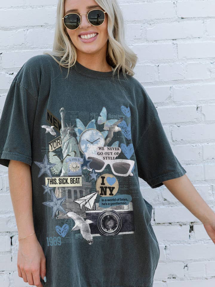 Style Collage Tee for wholesale by Girl Tribe Co
