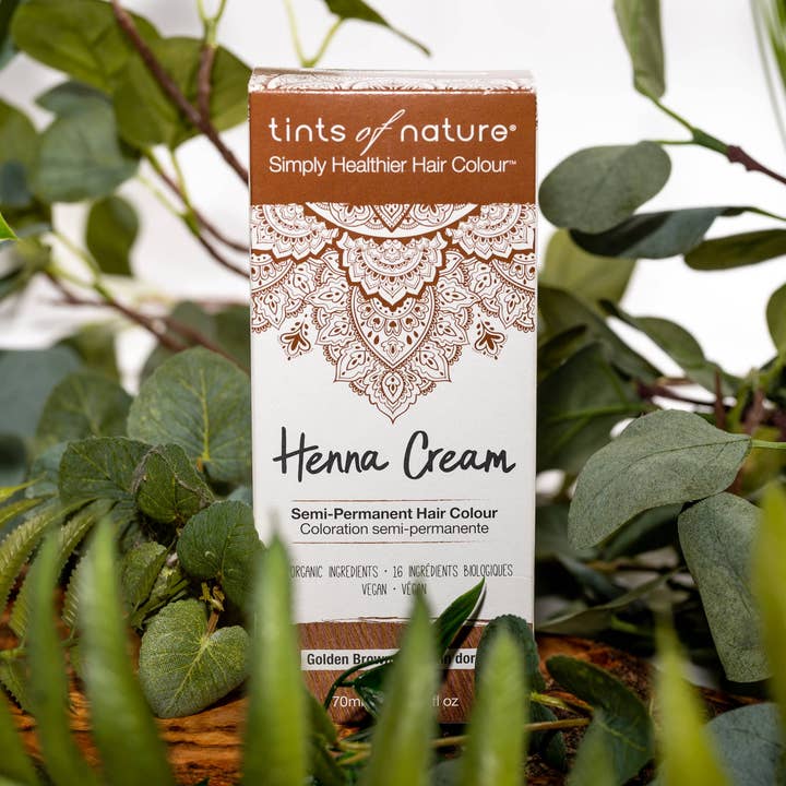 Henna Cream Goudbruine semi-permanente haarverf voor wholesale door Tints of Nature US
