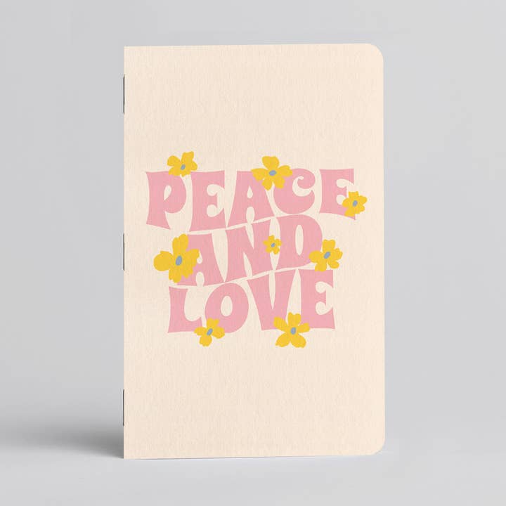 Petals and Love Notebook/Journal Peace Love and Daisies for wholesale by Justin Ryan Books