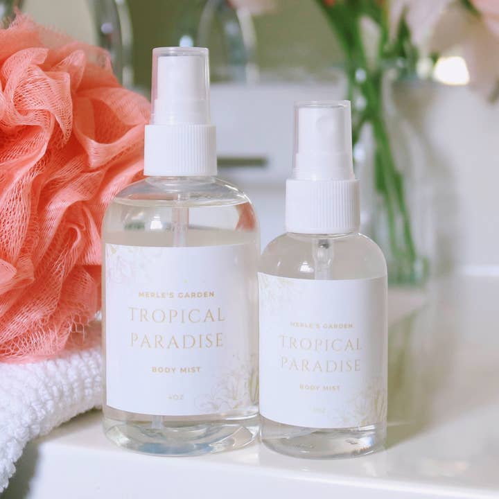 Tropical Paradise Body Mist for wholesale by Merle's Garden