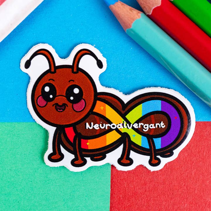 Sticker voor neurodivergerende mieren - Neurodivergent voor wholesale door Innabox Ltd