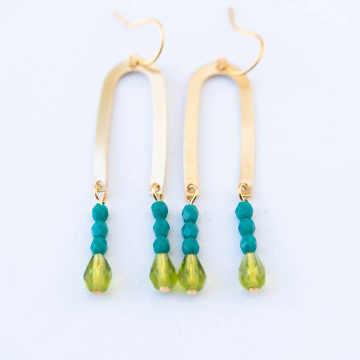 Nest Pretty Things - Wholesale Dangle Earrings - Long Arch Beaded Earrings4